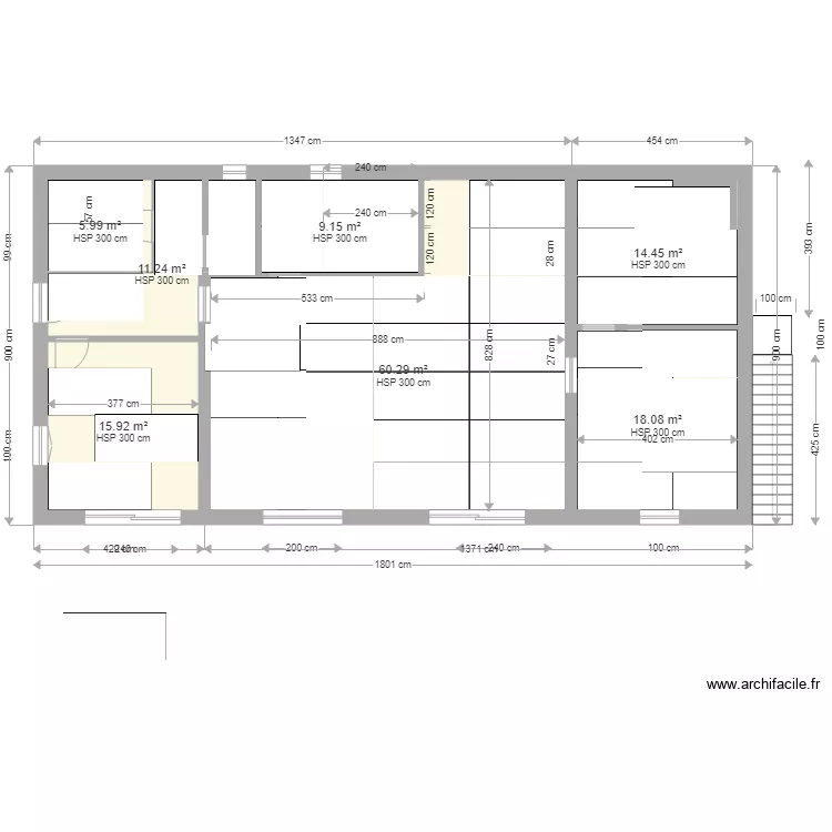 maisonmiclau6155x23x3x8 plafond. Plan de 