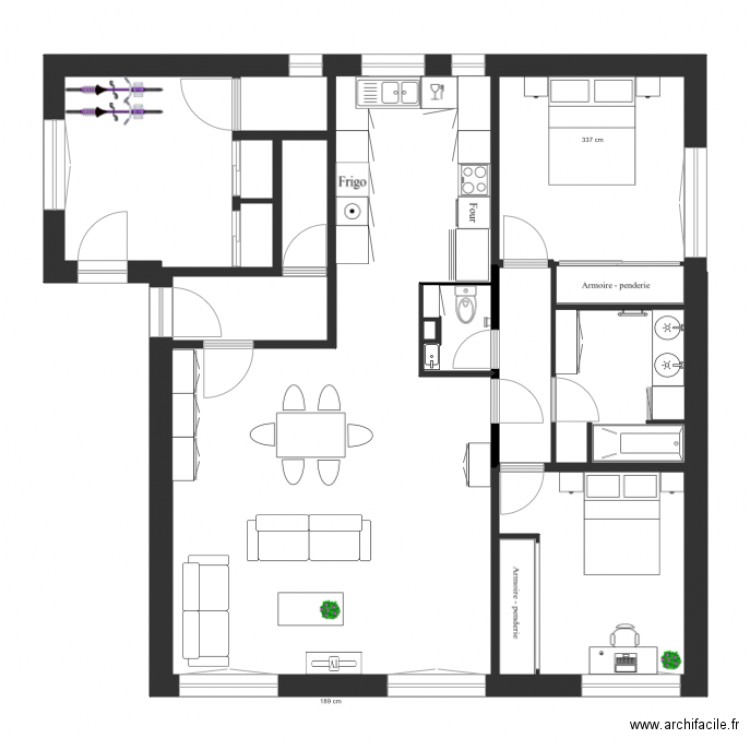 Appartement RDC 16 8 17. Plan de 0 pièce et 0 m2