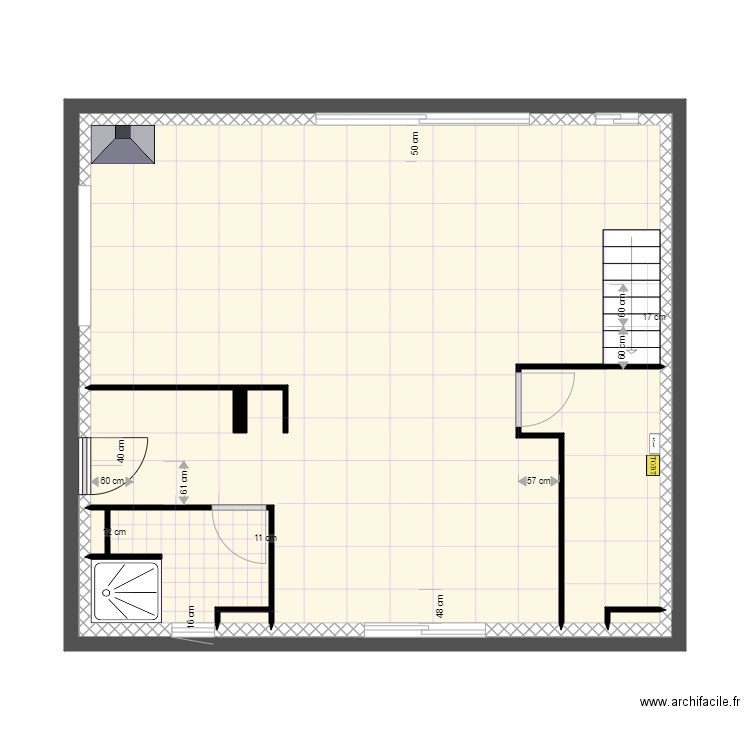 Maison rdc carrelage . Plan de 0 pièce et 0 m2