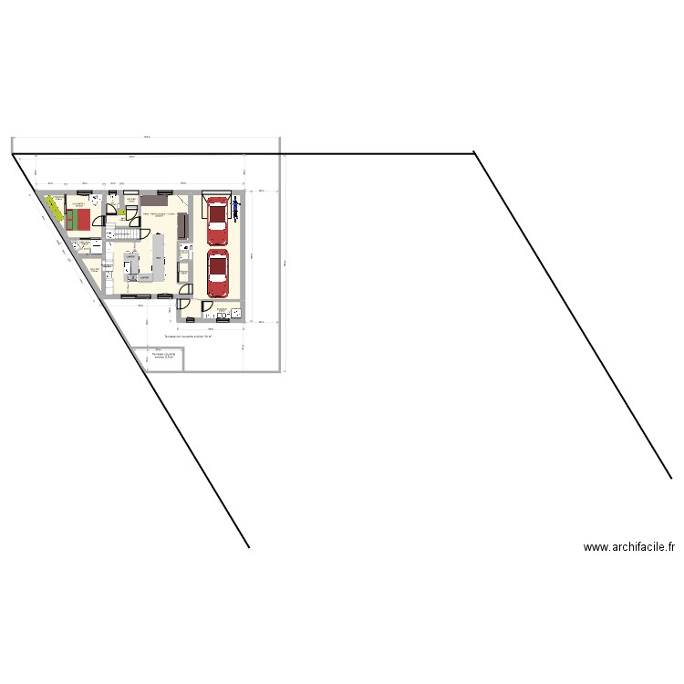 LEXY3. Plan de 19 pièces et 170 m2