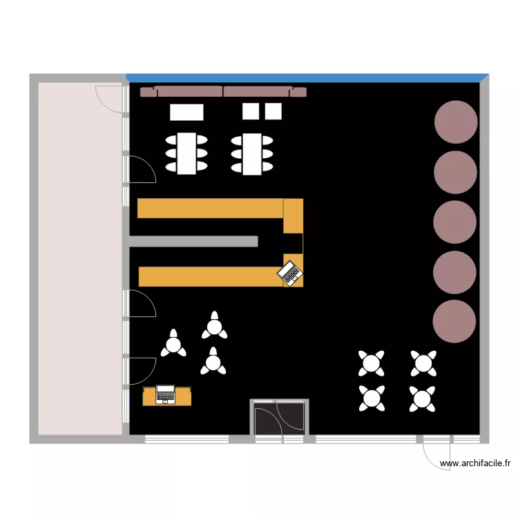 El Gato C&ocirc;t&eacute; Bar. Plan de 