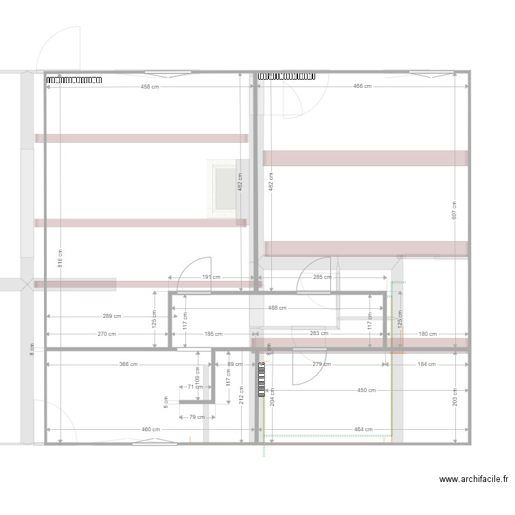 rdc et etage grandchamp . Plan de 11 pièces et 182 m2