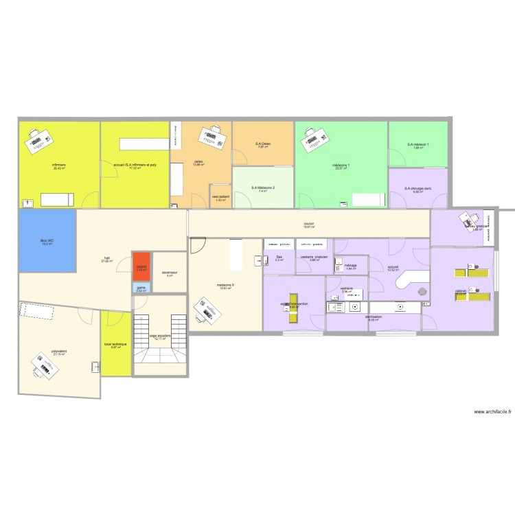 maison de santé sartène  cabinet jp. Plan de 0 pièce et 0 m2