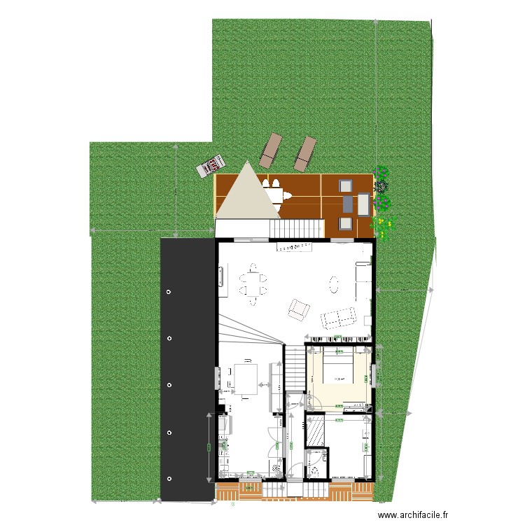 boissy extension. Plan de 1 pièce et 12 m2