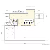 Stationnement 6 V&eacute;los suspendus Pornichet Le TOURVILLE