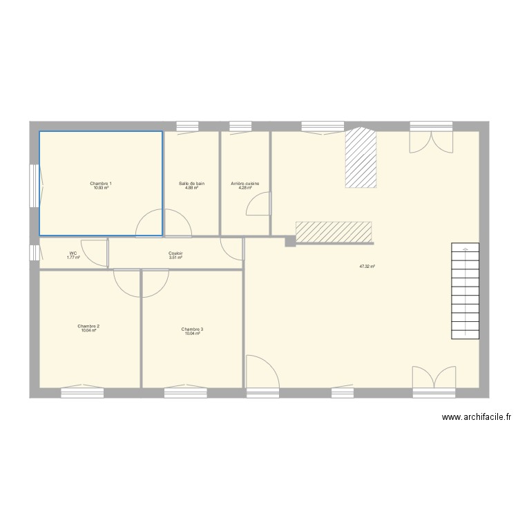 Plan maison 1er etage. Plan de 0 pièce et 0 m2