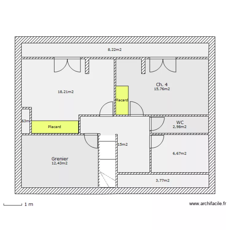 Cornouaille etage v5. Plan de 
