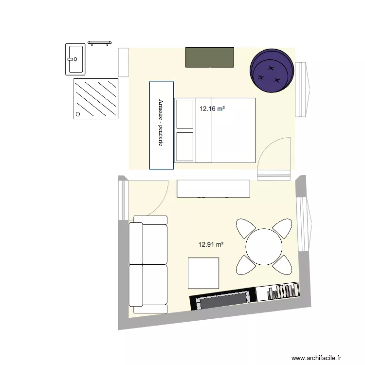 Bedroom. Plan de Bedroom. Plan de