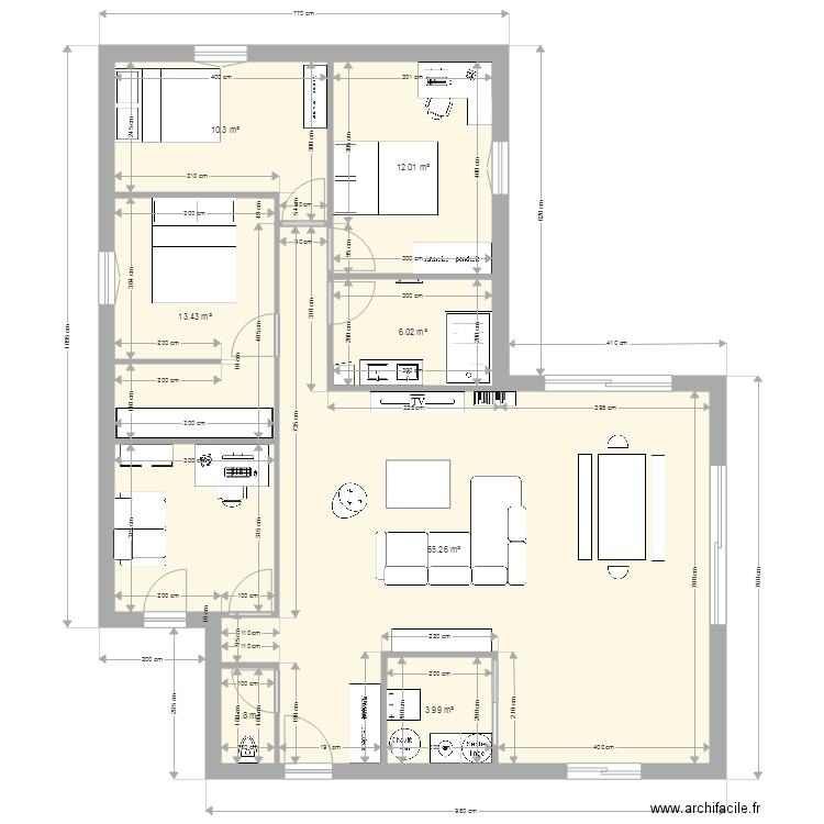 M A Projet. Plan de 0 pièce et 0 m2