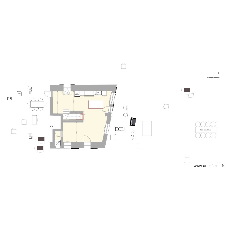 PIECE VIE FEUCHEROLLES HAUT V4. Plan de 0 pièce et 0 m2