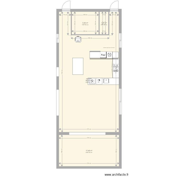 CUISINE. Plan de 0 pièce et 0 m2