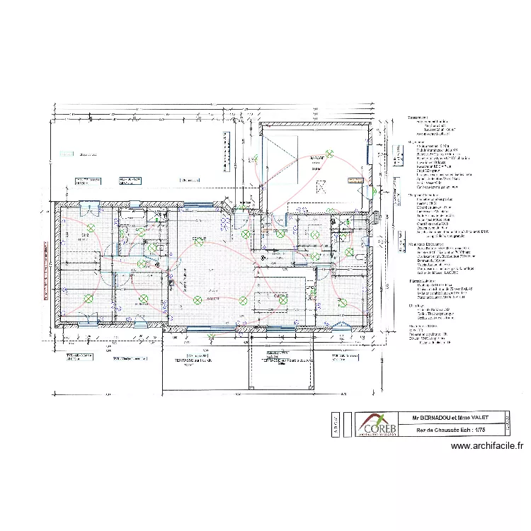 BERNADOU. Plan de 