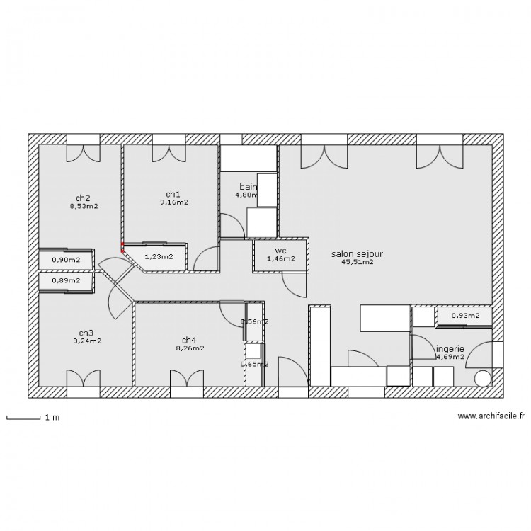 maison actuellement. Plan de 0 pièce et 0 m2