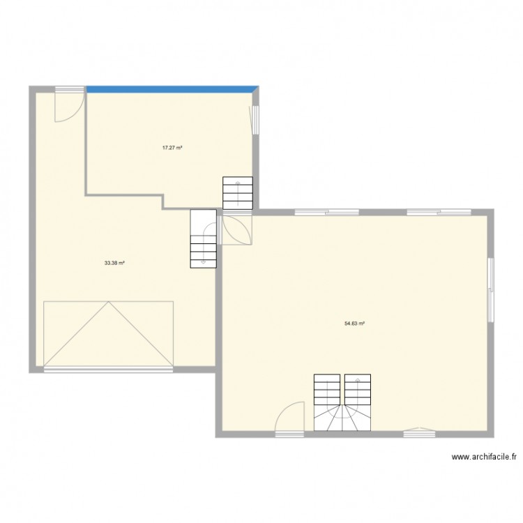 plan RDC sans  buanderie. Plan de 0 pièce et 0 m2