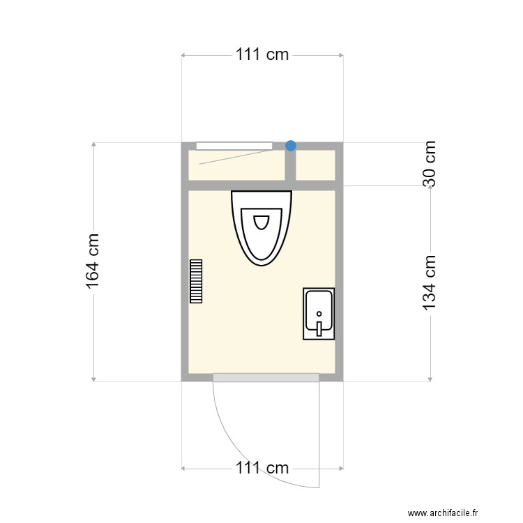 wc 1 lullin. Plan de 0 pièce et 0 m2