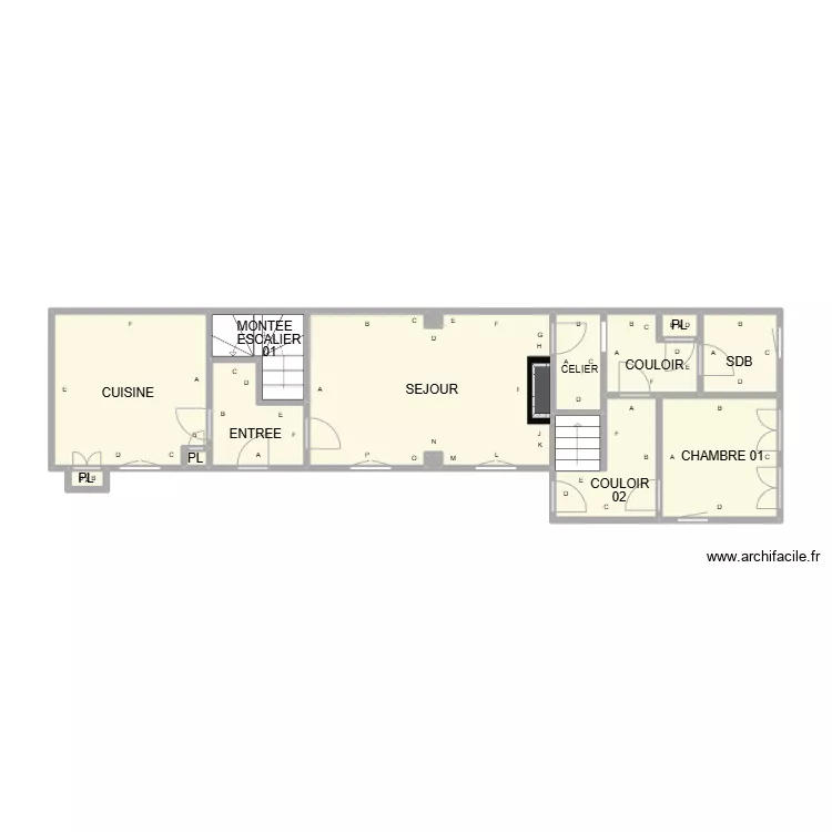 PLAN RDC BEAUVOISIN PLB. Plan de 