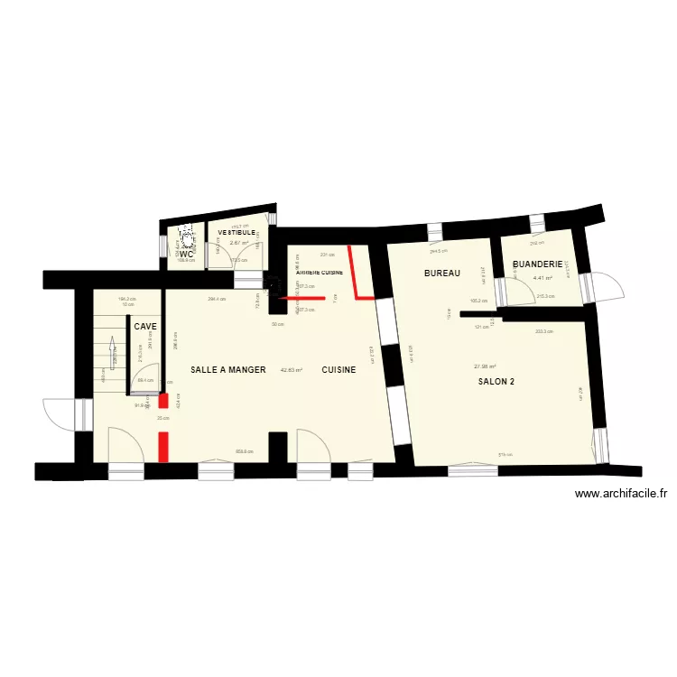 RDC MALLEVAL PROJET PARTIEL RENOVATION. Plan de 