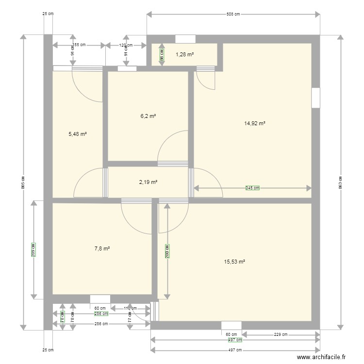 maison. Plan de 0 pièce et 0 m2