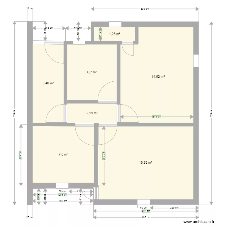 maison. Plan de 