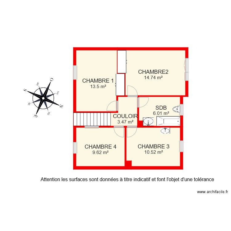 BI 6294 1 ER ETAGE Rita. Plan de 0 pièce et 0 m2