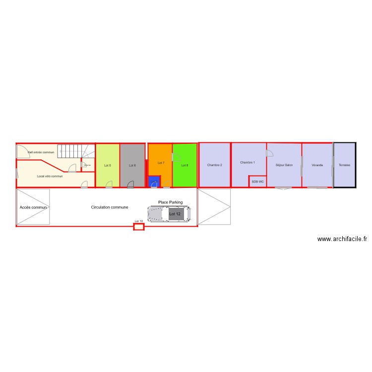 rez de chaussé pousssy. Plan de 0 pièce et 0 m2