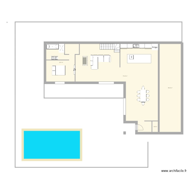 MARTINEZ philippe bon. Plan de 4 pièces et 154 m2