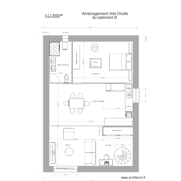 GFA BERTHOULET 6 ;;;. Plan de 0 pièce et 0 m2