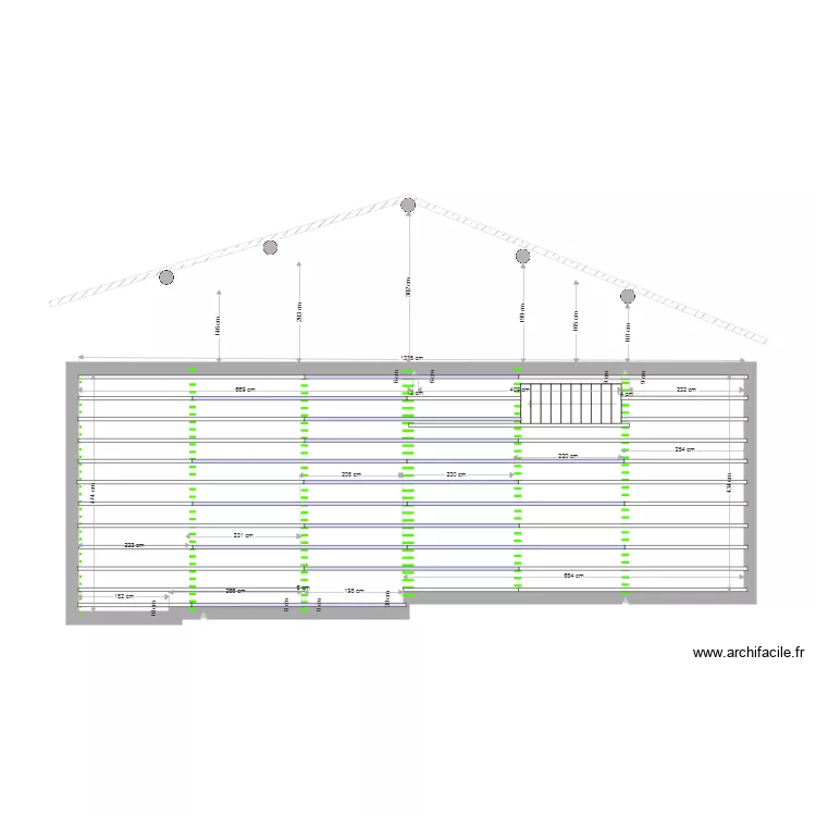 Chevrons 2nd floor . Plan de 