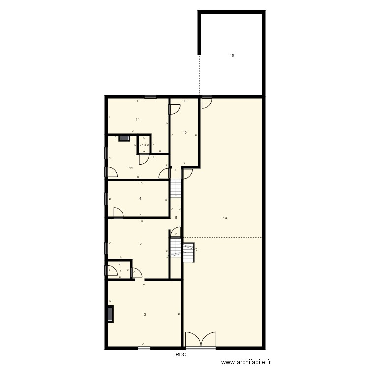 184880 PAUGAIN Plomb. Plan de 0 pièce et 0 m2