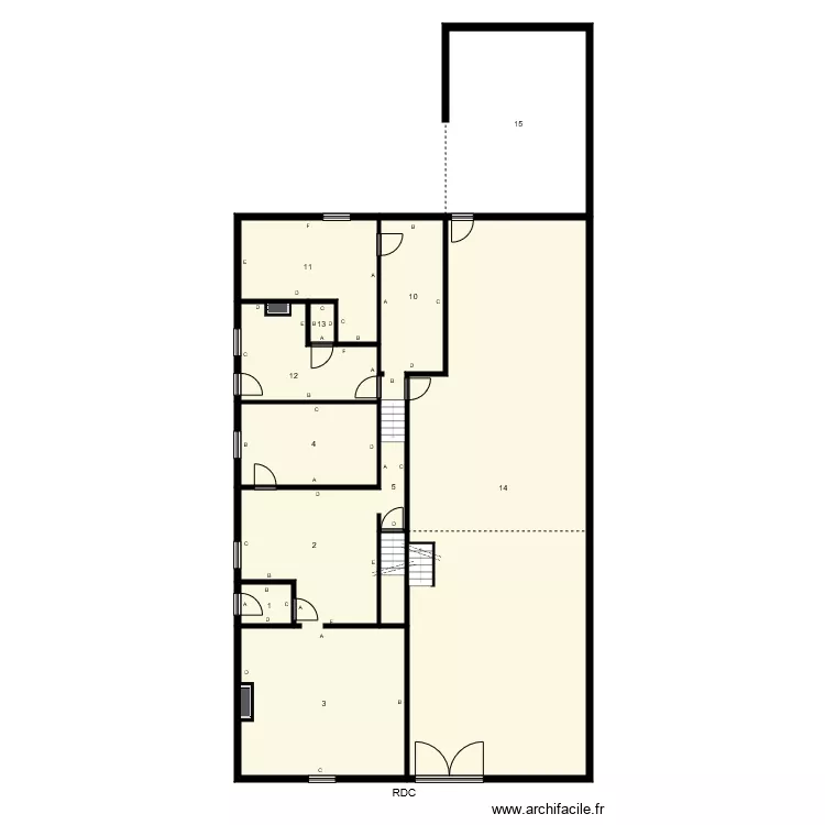 184880 PAUGAIN Plomb. Plan de 