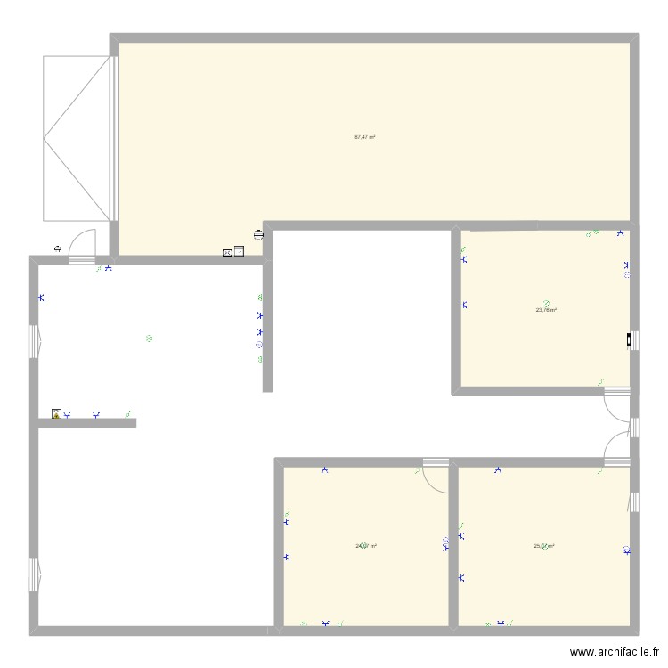 MAISON MOI. Plan de 4 pièces et 160 m2