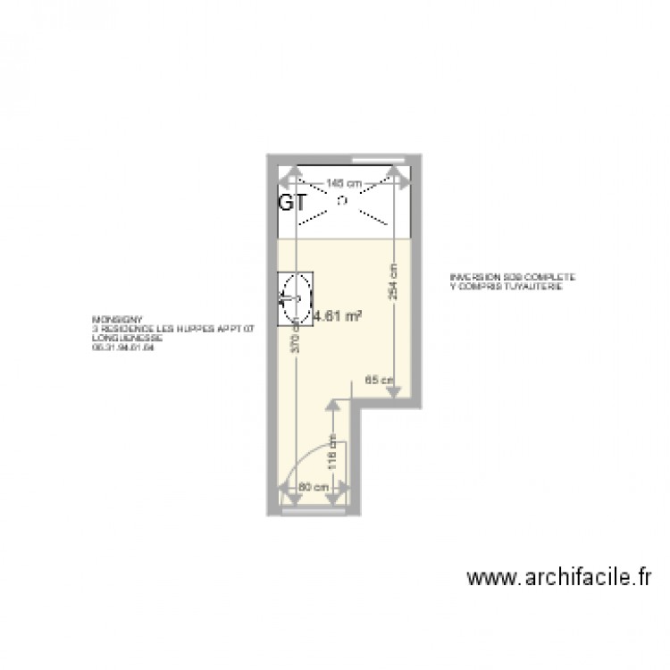 MONSIGNY . Plan de 0 pièce et 0 m2