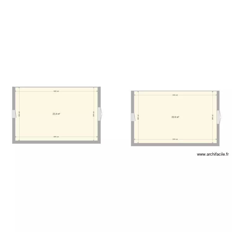 MUR DE 20 20 50 EN 640cm SUR 410cm puis 400cm EXTERIEUR. Plan de 