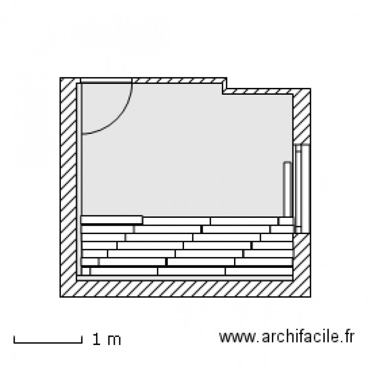 Salle home ciné avec parquet flotant BJG T3 V 5 mars 2013. Plan de 0 pièce et 0 m2