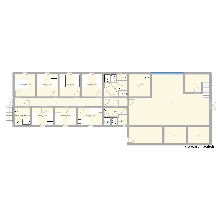 Auberge avec étage. Plan de 0 pièce et 0 m2