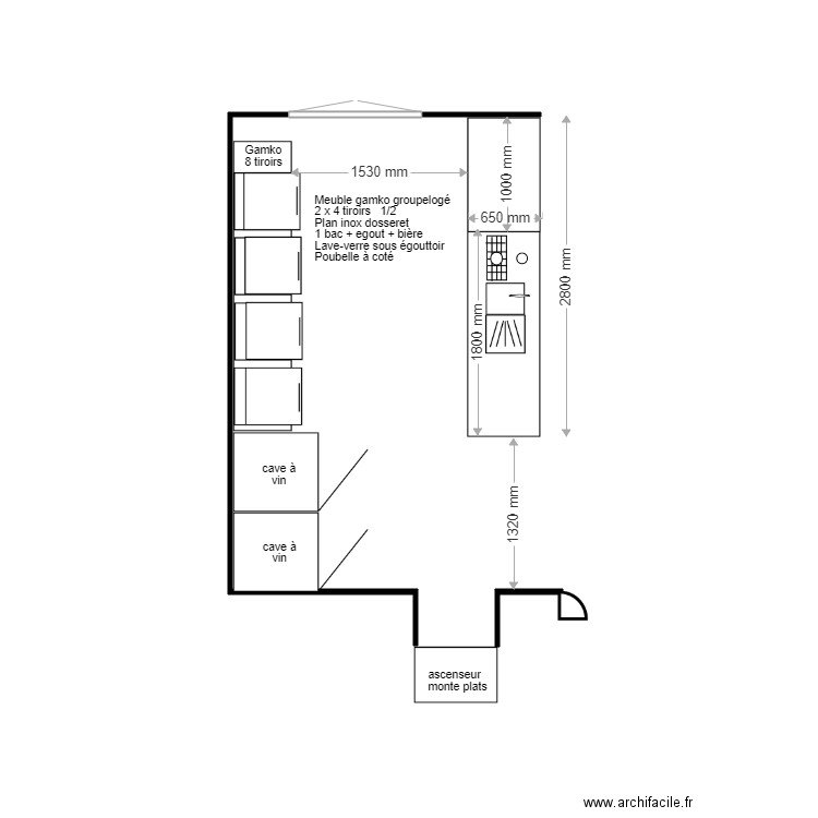 Restaurant de La Marne Saver. Plan de 0 pièce et 0 m2