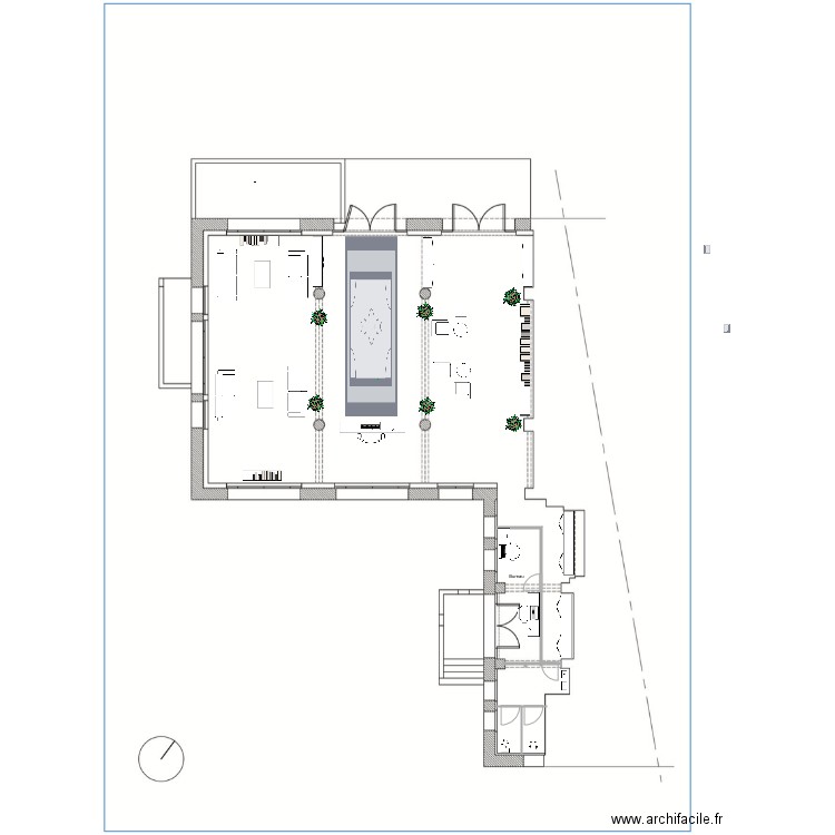 Planhotel. Plan de 0 pièce et 0 m2