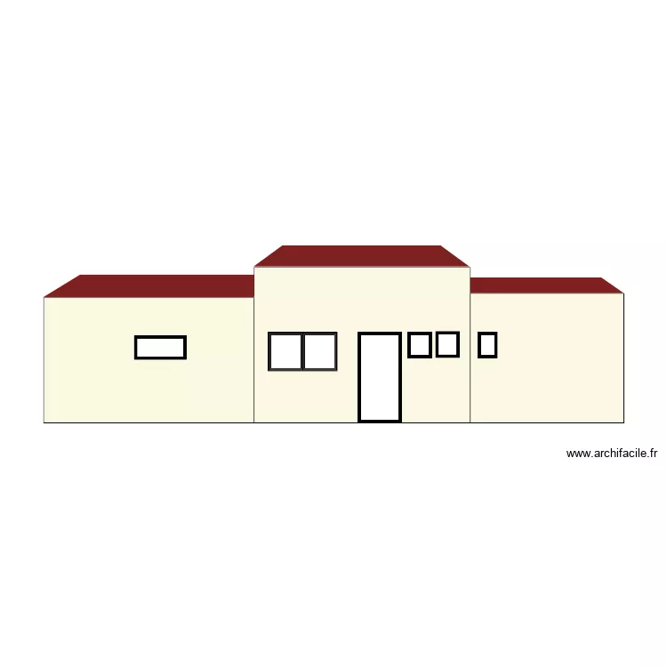 plan facade existant. Plan de plan facade existant. Plan de