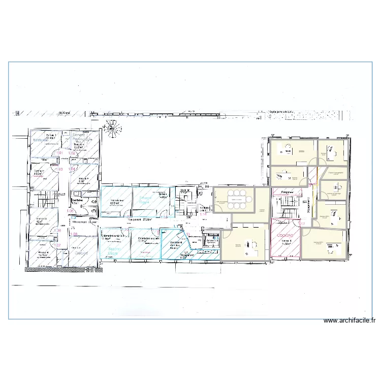 PLAN R+1 projet solution 2. Plan de 