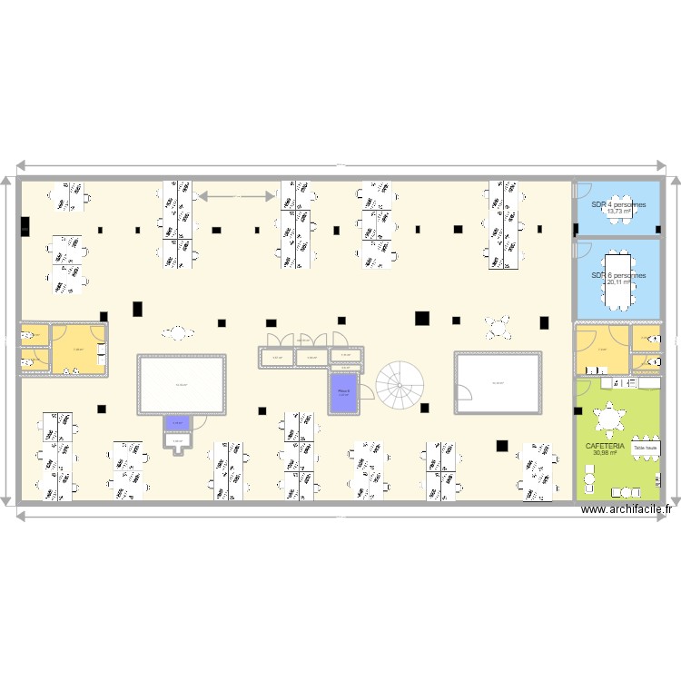 8 Vernier proposition 2.11.22. Plan de 19 pièces et 635 m2