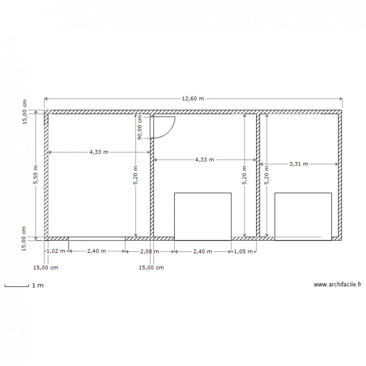 Nicole Final avec porte. Plan de 0 pièce et 0 m2