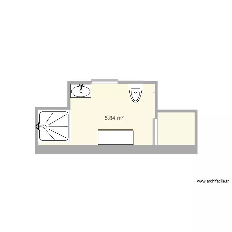 plan salle de bain wc douche. Plan de 