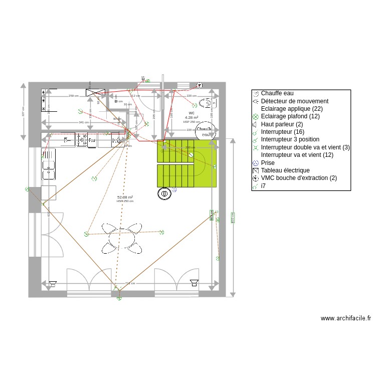 gaetan et emilie  V4 circuits lampes. Plan de 0 pièce et 0 m2