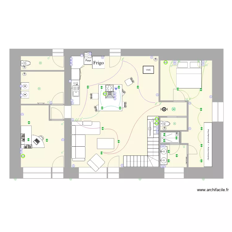 Manu 2021 meubl&eacute; &eacute;lec. Plan de 