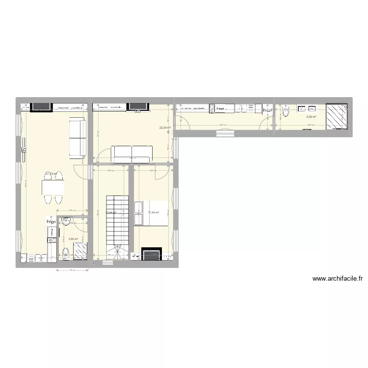 ETAGE 1 fevrier 2022. Plan de 