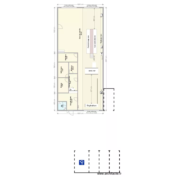 CCT VL LANUEJOULS. Plan de 
