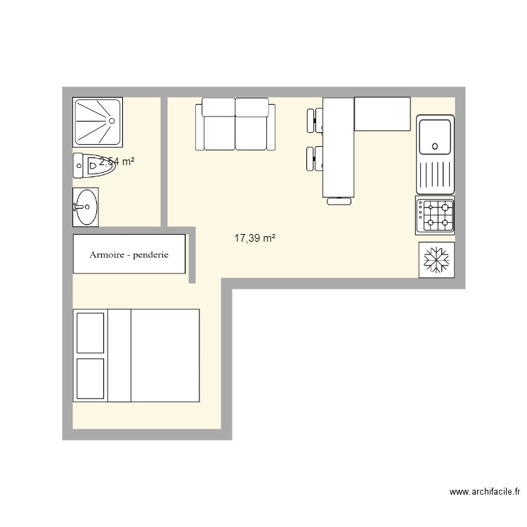 plan 1. Plan de 0 pièce et 0 m2