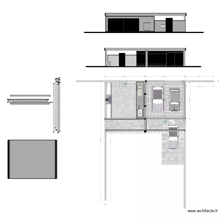 GARAGE II . Plan de 