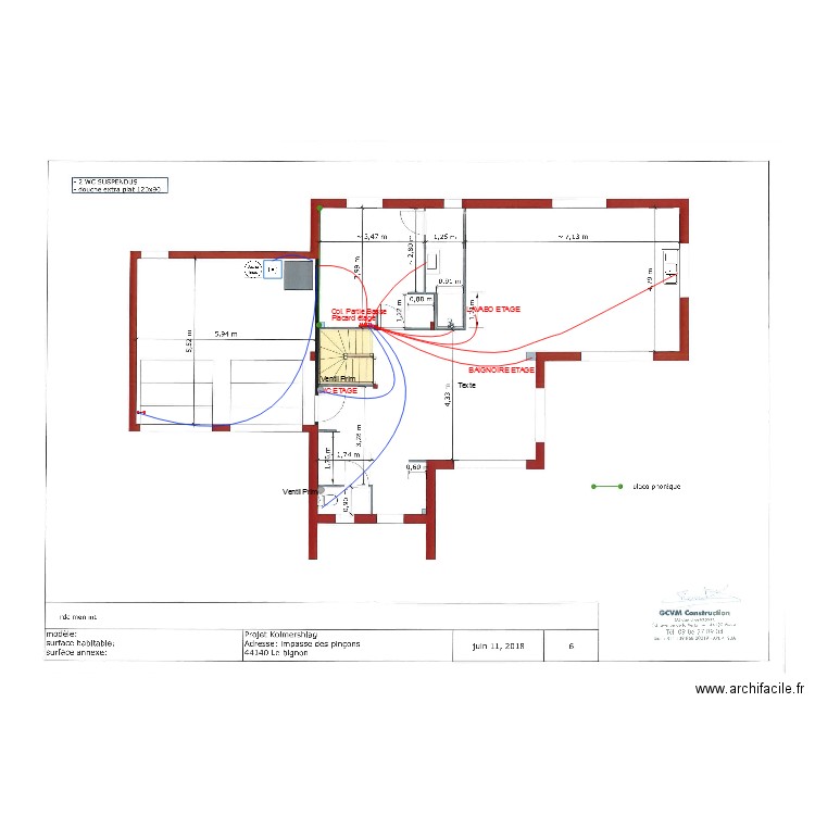 kolmer plomb. Plan de 0 pièce et 0 m2