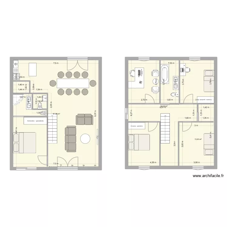 Plan Oct 26_. Plan de 4 Pièces et 138 m²